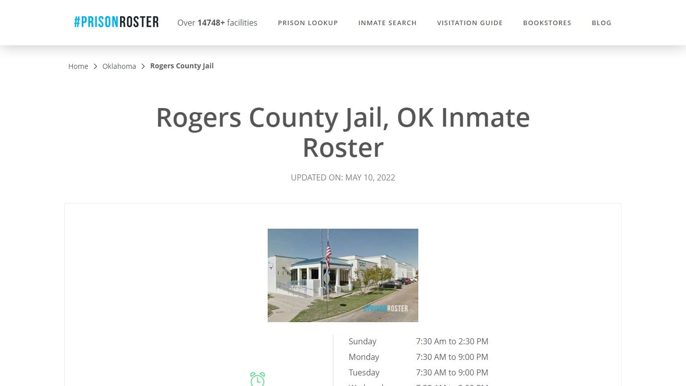 Rogers County Jail, OK Inmate Roster - Inmate Locator
